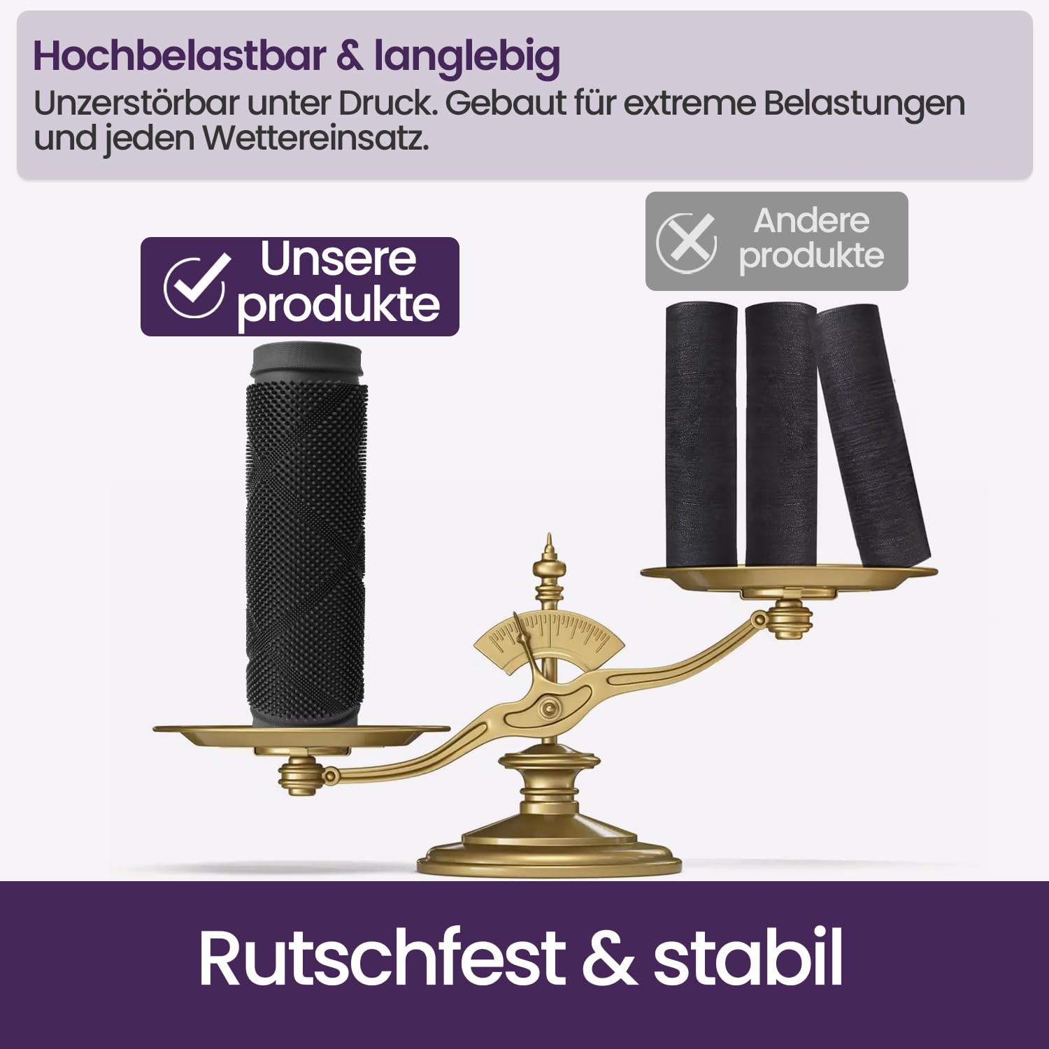 DEXI Fußmatte Außen 43 x 90 cm, rutschfest Schmutzfangmatte mit Noppen, Wasserdicht Fußabtreter Außenbereich, Waschbarer Türmatte Fussmatte für Haustür Innen and Aussen, Schwarz