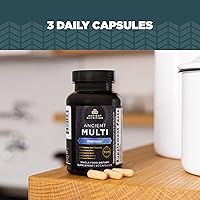 Vista 6 de Ancient Nutrition Multivitamínico para apoyo inmunológico, inmune, 21 vitaminas y minerales con vitamina D y C, cúrcuma, apoya la inmunidad