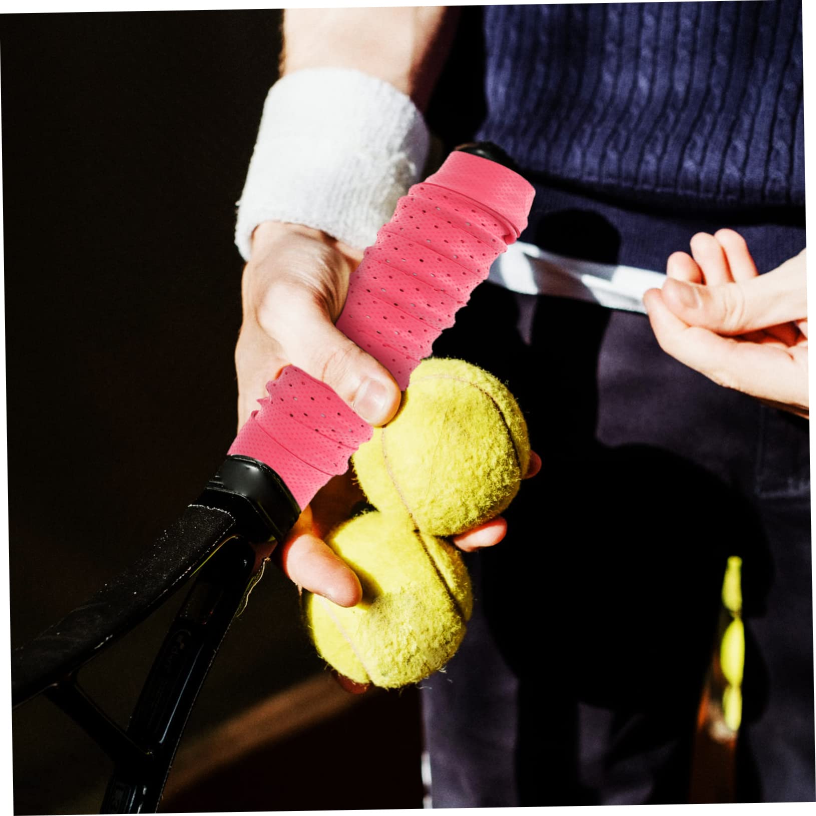 VANZACK 5Pcs Tennis Grip Tape Slip Badminton Racket Wrapping Tapes for Enhanced Control Comfort Sweat Absorbent Design Selection Random Color