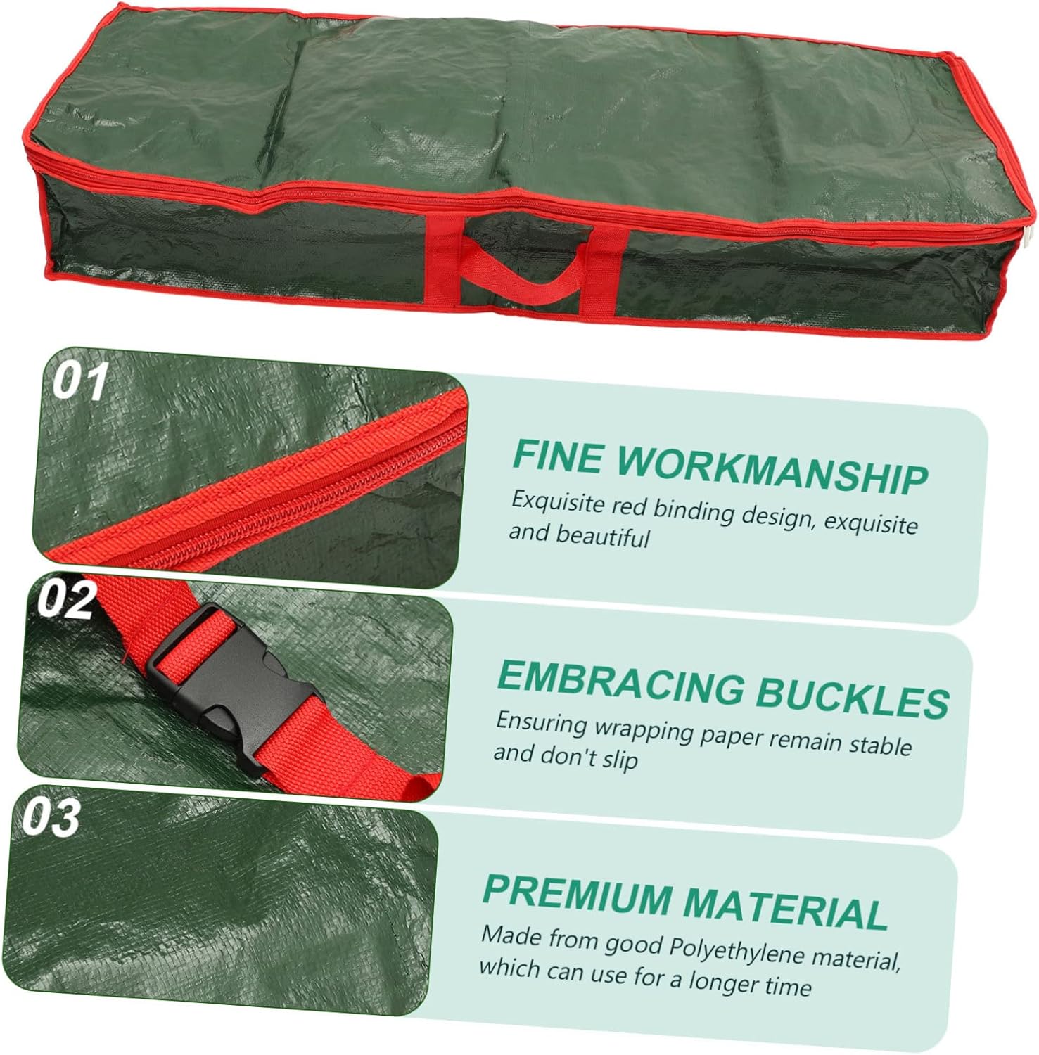 Garneck Under Bed Wrapping Paper Storage Organizer Bag Lightweight Wrap Storage for Holiday Presents Crafts and Snacks Capacity Design for Easy Organization