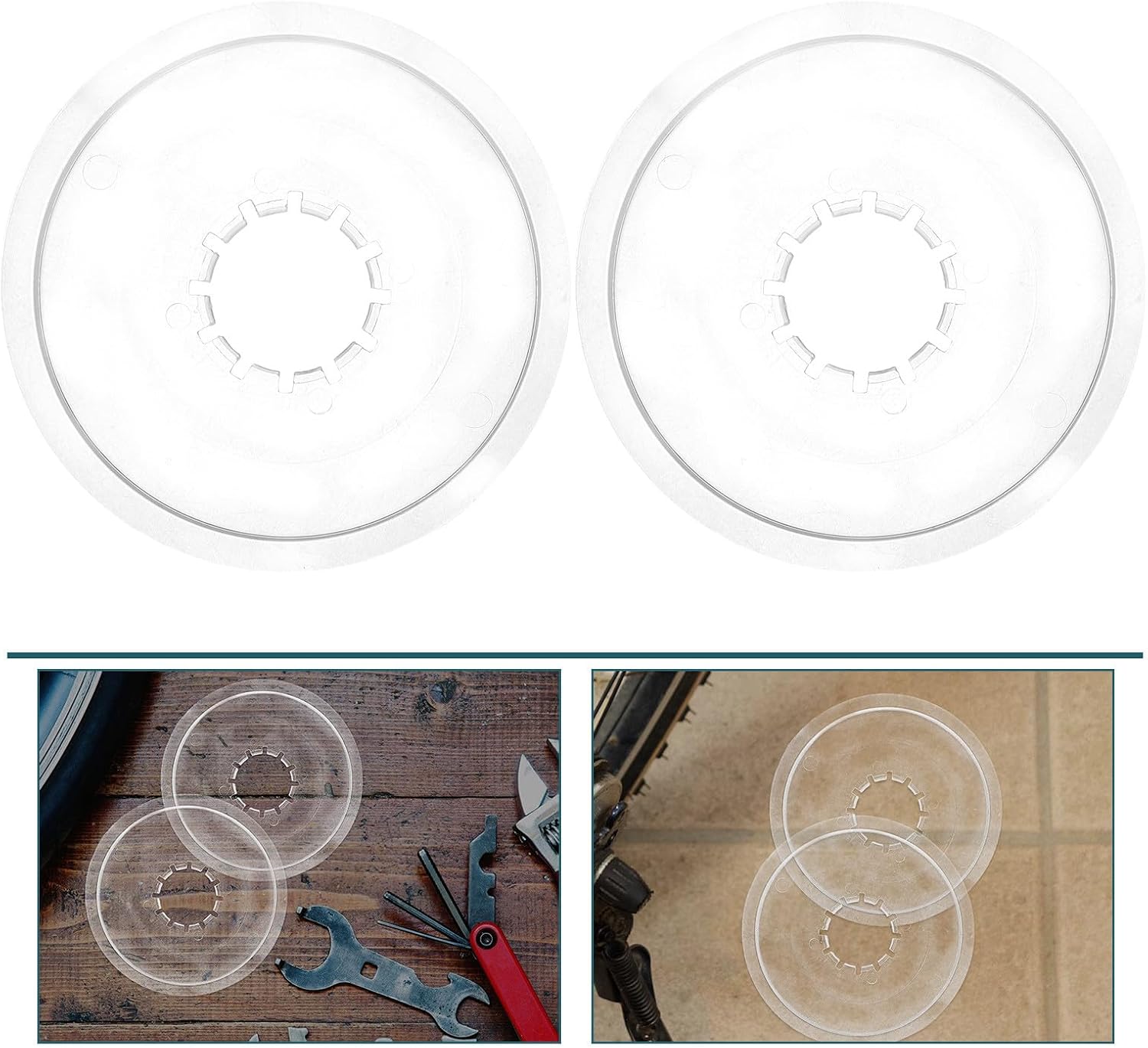 10pcs Bicycle Flywheel Guard Crankset Protector Cover Plastic Chainwheel Sprocket Guard for Mountain Road Folding Bikes Rear Wheel Spoke Protection
