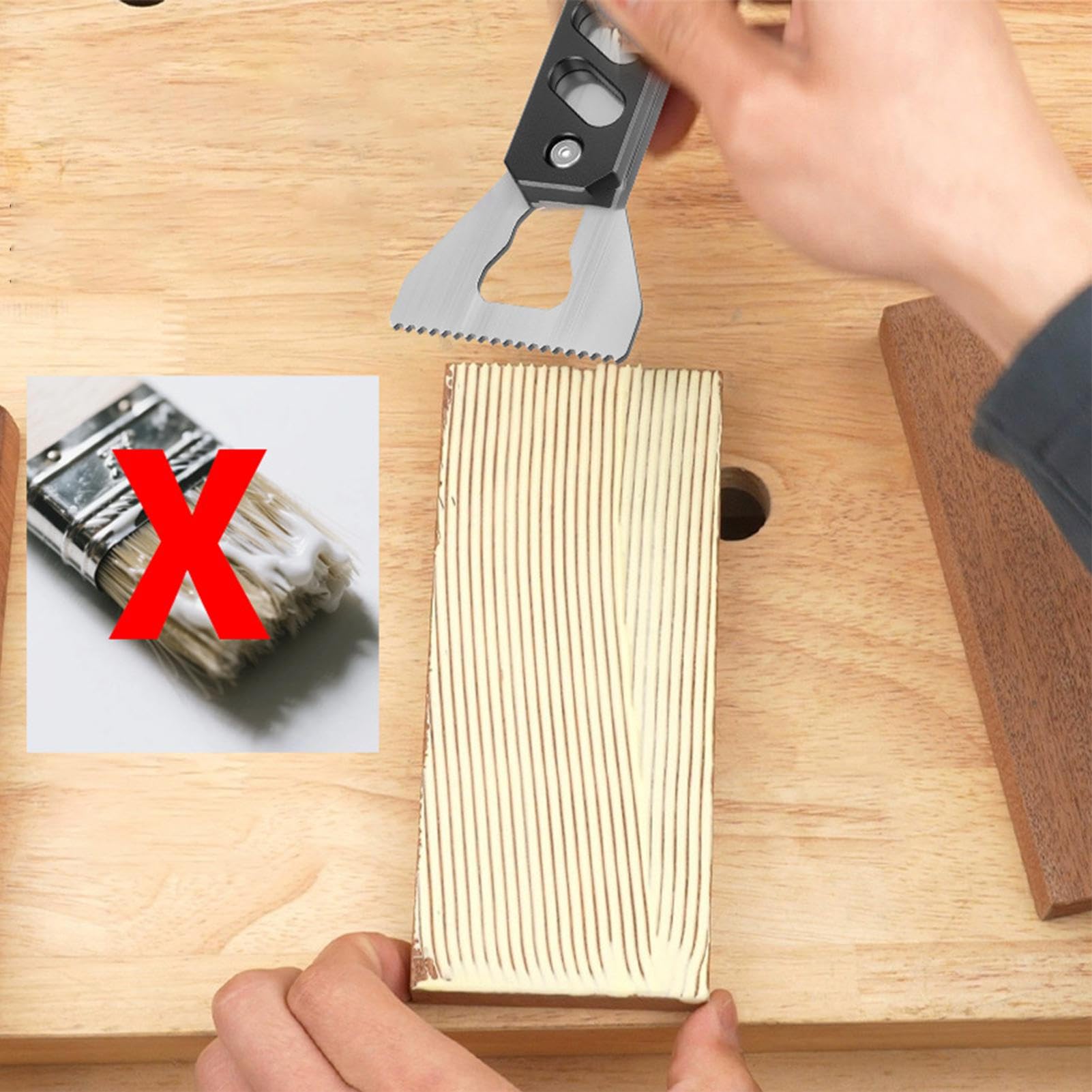 Rullo per colla per legno Applicatore di adesivo per falegnameria | Rullo applicatore per colla per lavori di falegnameria mobili artigianato stampa artistica uso esterno lavori di riparazione