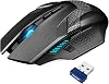 Wireless Gaming Mouse, TECKNET 4800 DPI Wireless Computer Mouse with 8 Buttons, 2.4 Ghz Ergonomic PC Gaming Cordless Mouse for PCMacLaptop