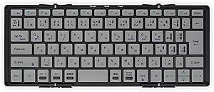 Mobo モボ(Mobo) キーボード 2 MOBOKeyboard 2 Bluetooth 5.1 日本語配列 USB-C 折りたたみ型 専用ケース兼スタンド 付き ブラック/グレー AM-K2TF83J/BKG