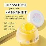 Saturday Skin Yuzu Vitamin C Sleep Overnight Face Mask Korean Skin Care Retinol Niacinamide Brightening Overnight Mask, Vegan Smooth Skin & Reduce Wrinkles, Ideal for All Skin Types