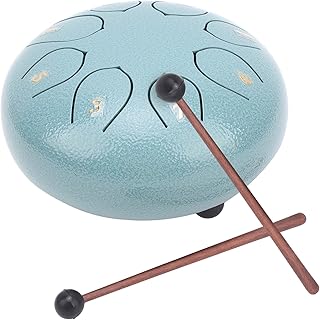 Tambor de Língua Etéreo, Tambor de Língua, 8 Notas Azul para Meditação Chá Zen Saúde Ritos Confucianos Ioga