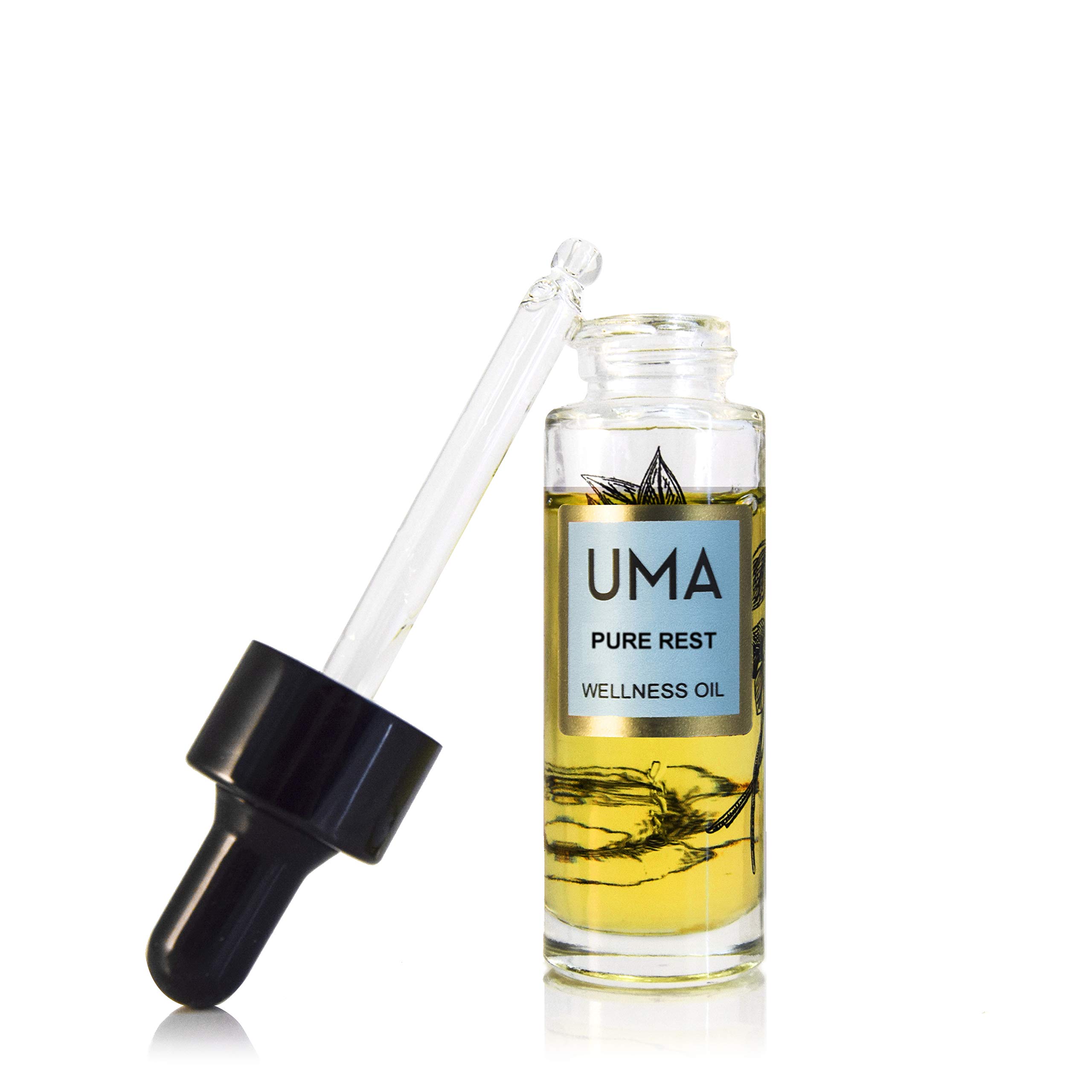 UMAPure Rest Wellness Oil for Energy & Unease | Soothes Tension & Restless Feelings | 100% Natural, Ayurvedic & Sustainably sourced Luxury Oil for Aromatherapy (0.5 fl oz | 15 ml)