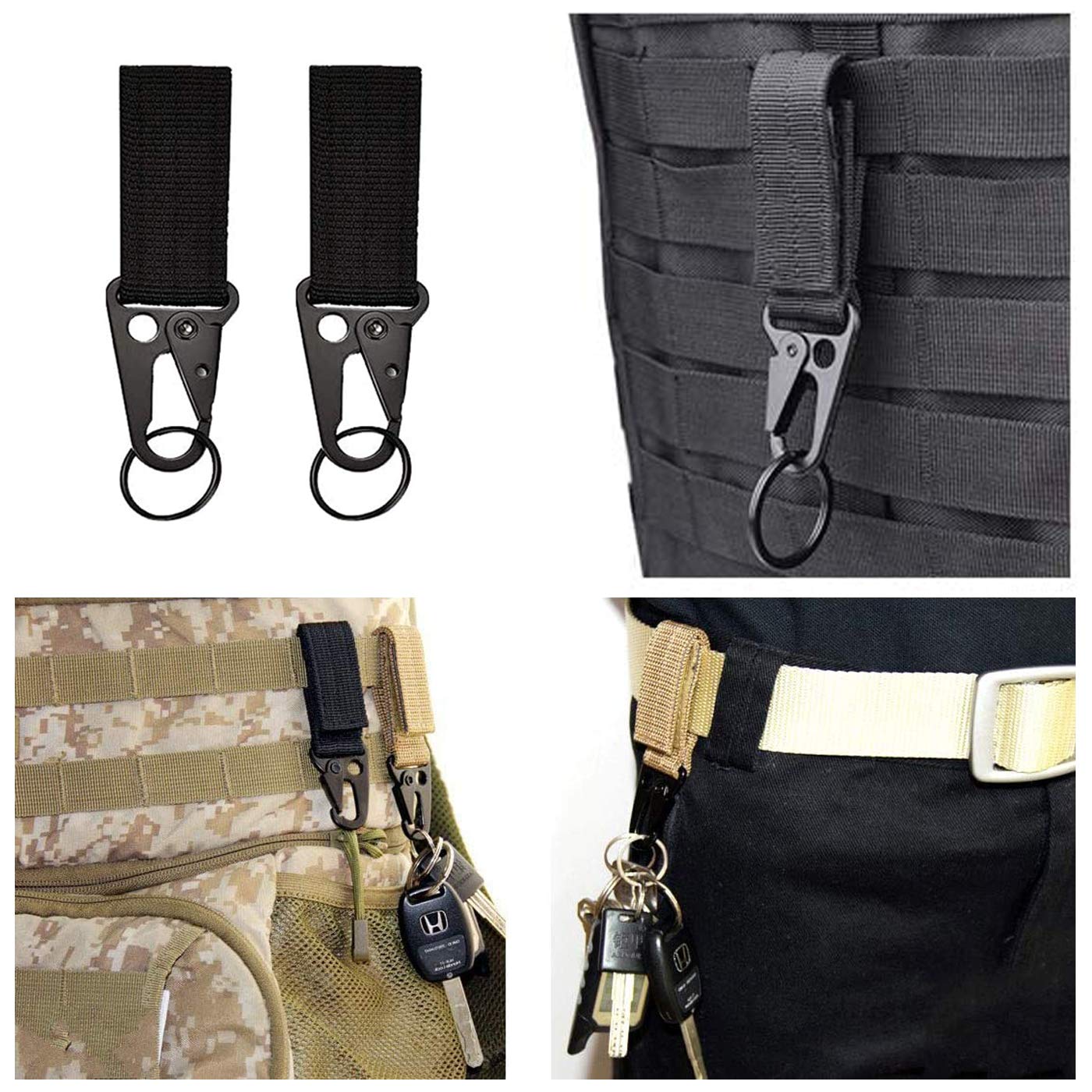 Taktyczny zacisk zmiany biegów 33 szt. Molle Tactic Molle Accessories Molle, zamek D-ring, elastyczny sznurek web dominator, brelok do kluczy, gwizdek i 360 zacisków obrotowych Molle akcesoria