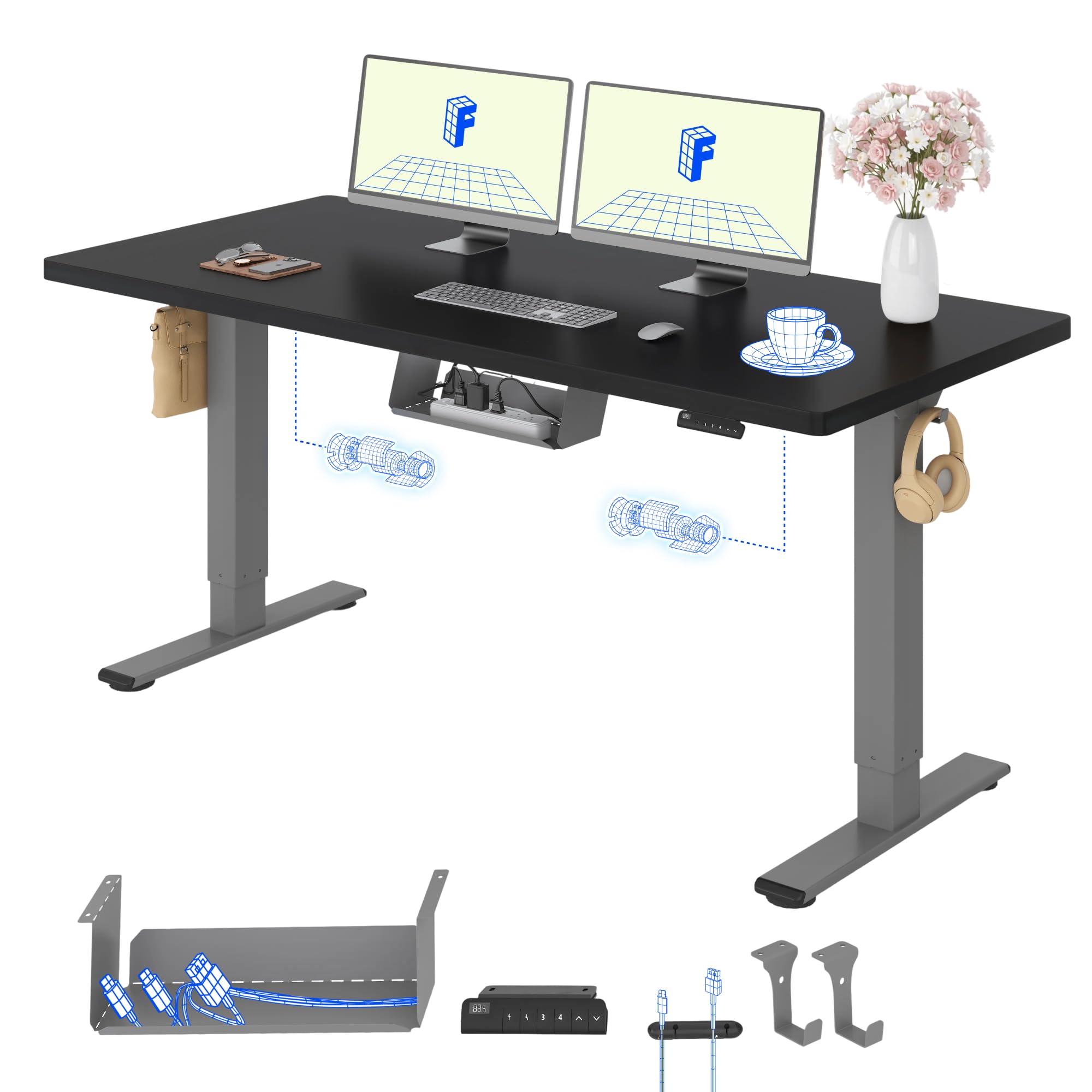 Escritorio Eléctrico FLEXISPOT: Comodidad Ajustable y Segura