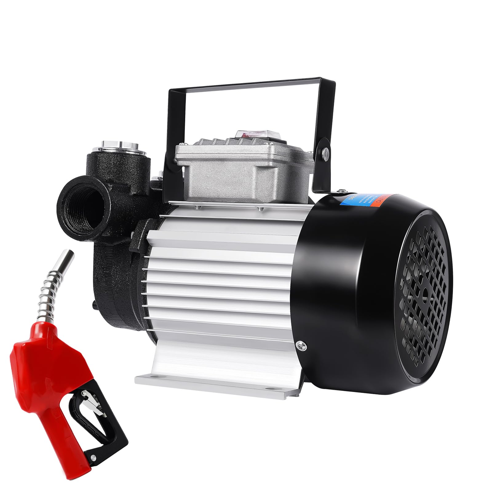 Bomba diésel de 230 V, bomba de aceite autocebante de 550 W, estaciones de servicio móviles de 60 l/min con filtro de combustible, boquilla de apagado automático y manguera de 2 y 4 m, bomba
