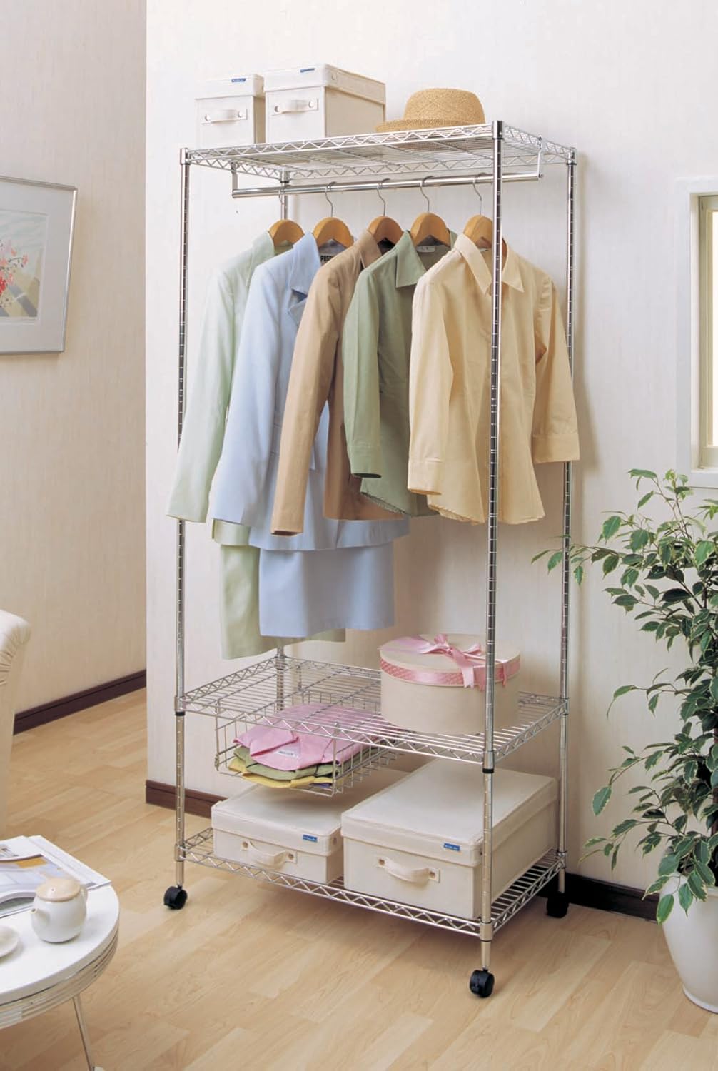 Iris Ohyama Metal Rack Expand Basket