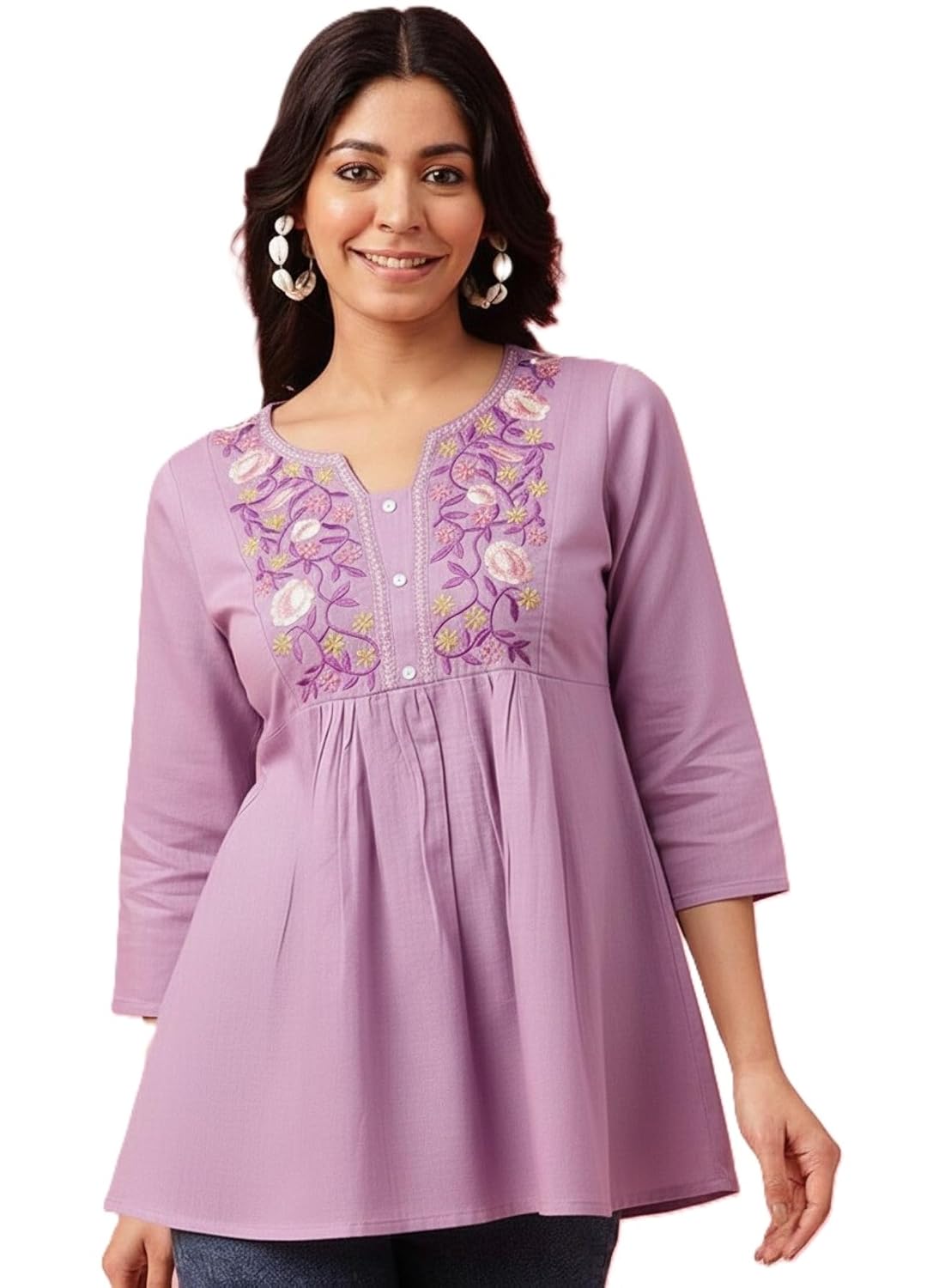 Asmeriyo Top for Women | Kurti for Women | Womens Embroidered Kurta Top (114-A-B) - Review, Price and Buying Guide