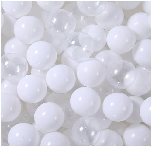 Plastic Pit Balls, 2.2 Inch, 100/200/500 Pieces, Non-Toxic, BPA-Free, Phthalate-Free