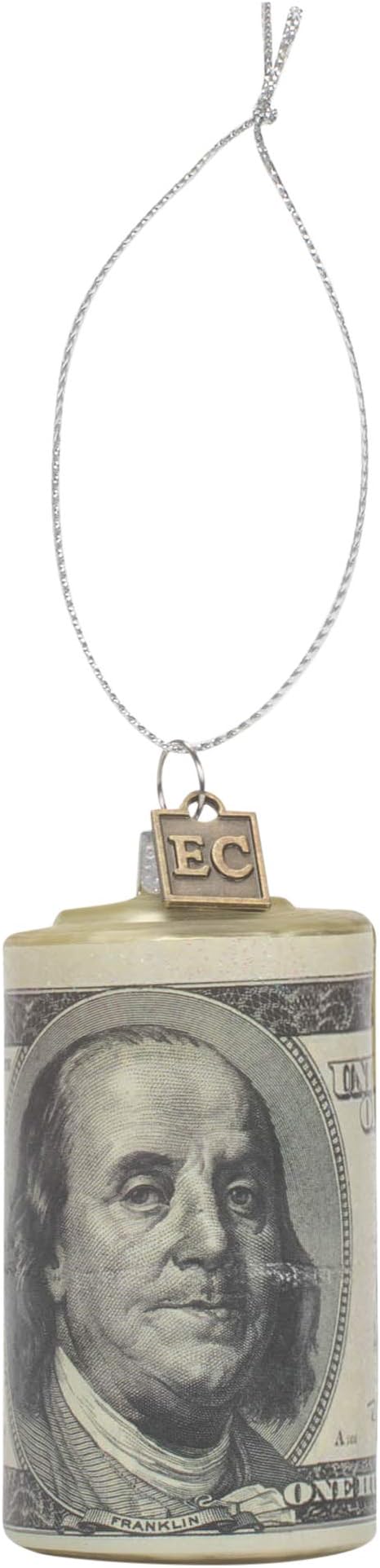 RAZ Imports 'Thanks A Million' Glass Money Roll Ornament for Christmas