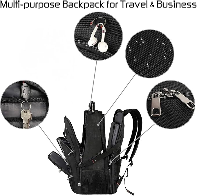 Mochila portátil 18.4 pulg 55L-60L antirrobo miniatura 6
