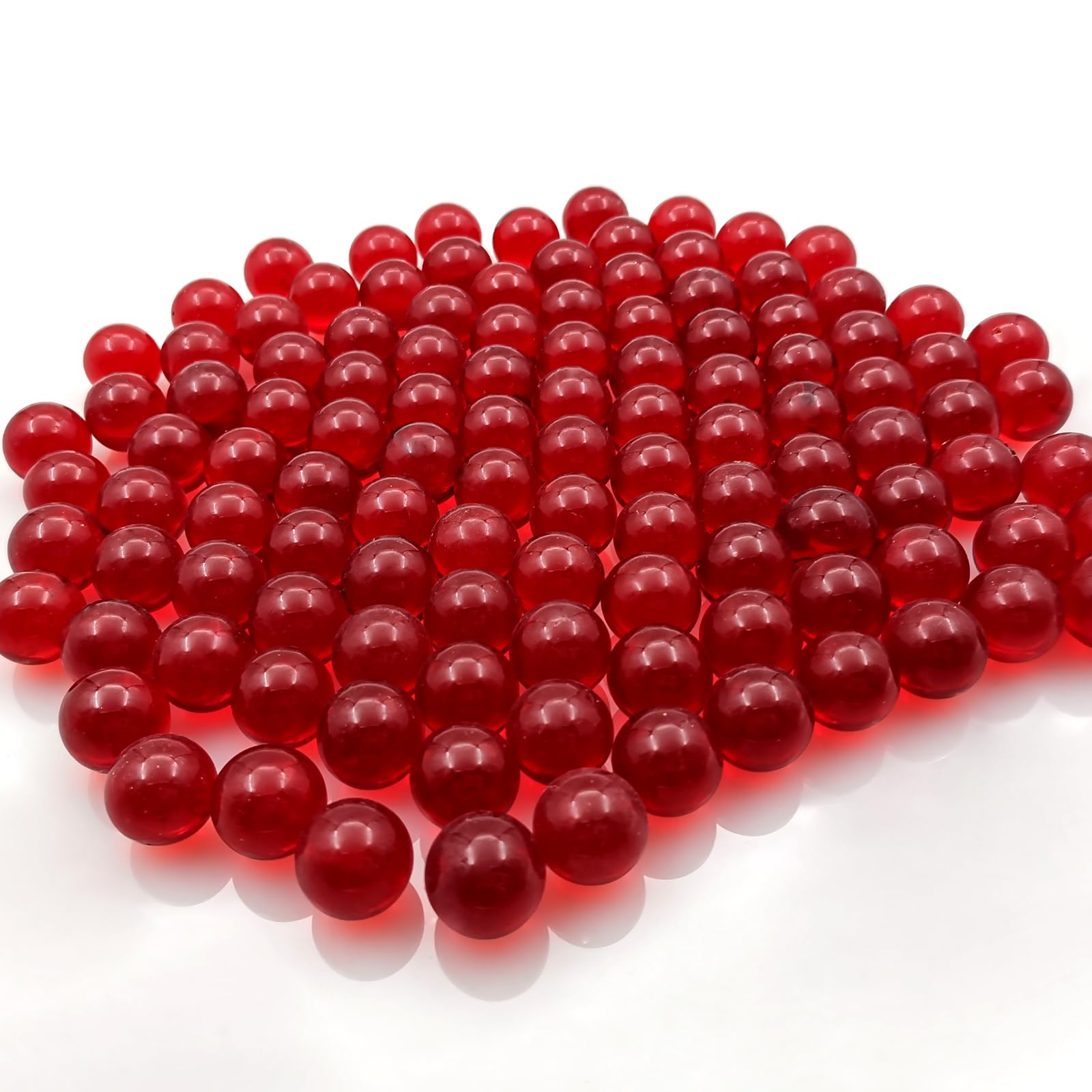 Amazon.com: Zalaxt 1.4 Pound Red Glass Marble, 120 pcs Red