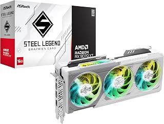ASRock RX 9070 XT Steel Legend 16GB GDDR6 AMD Radeon Gaming GPU PCIe 5.0
