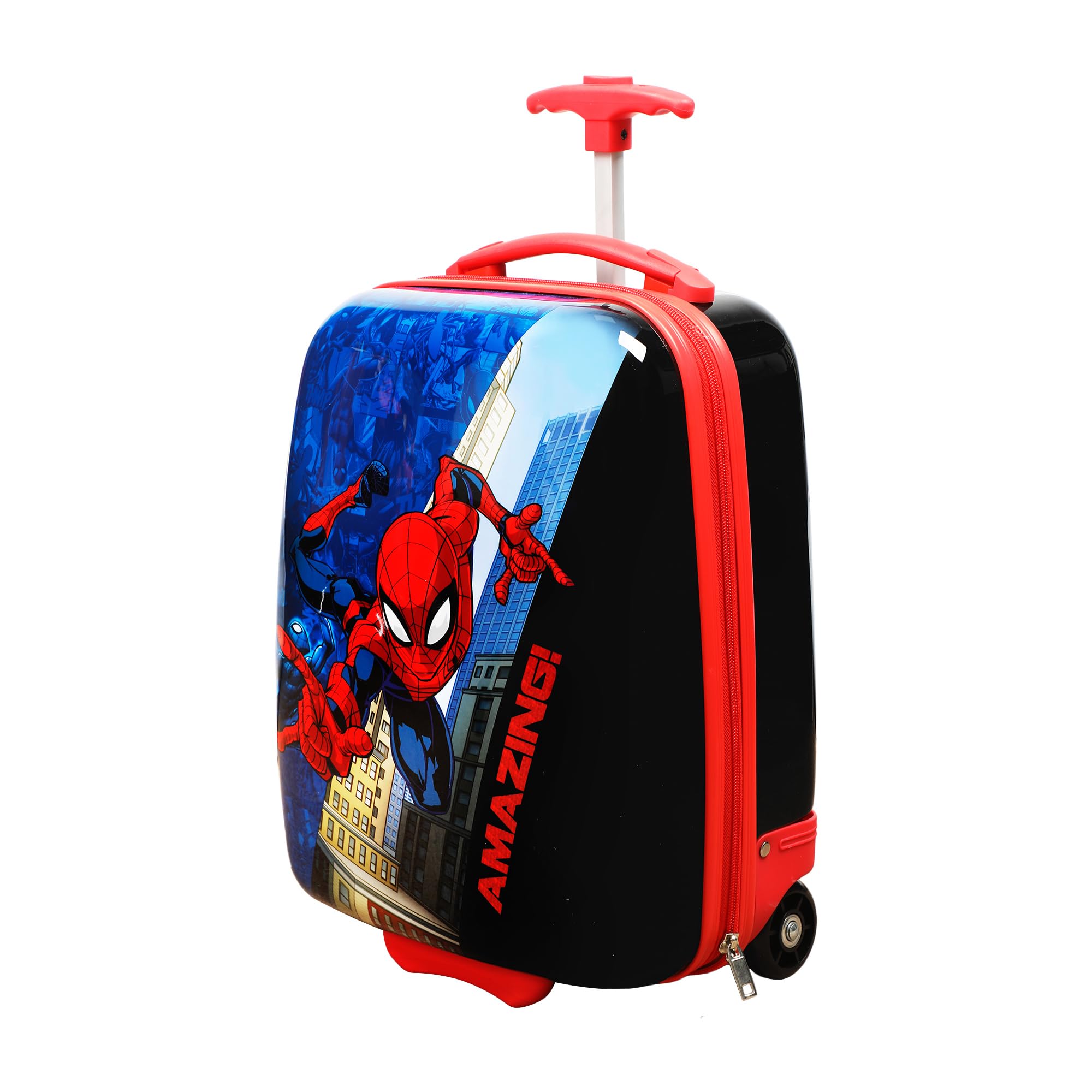Bioworld Spider-Man Amazing Web-Swinging Blue & Red 16.5" Rolling Luggage