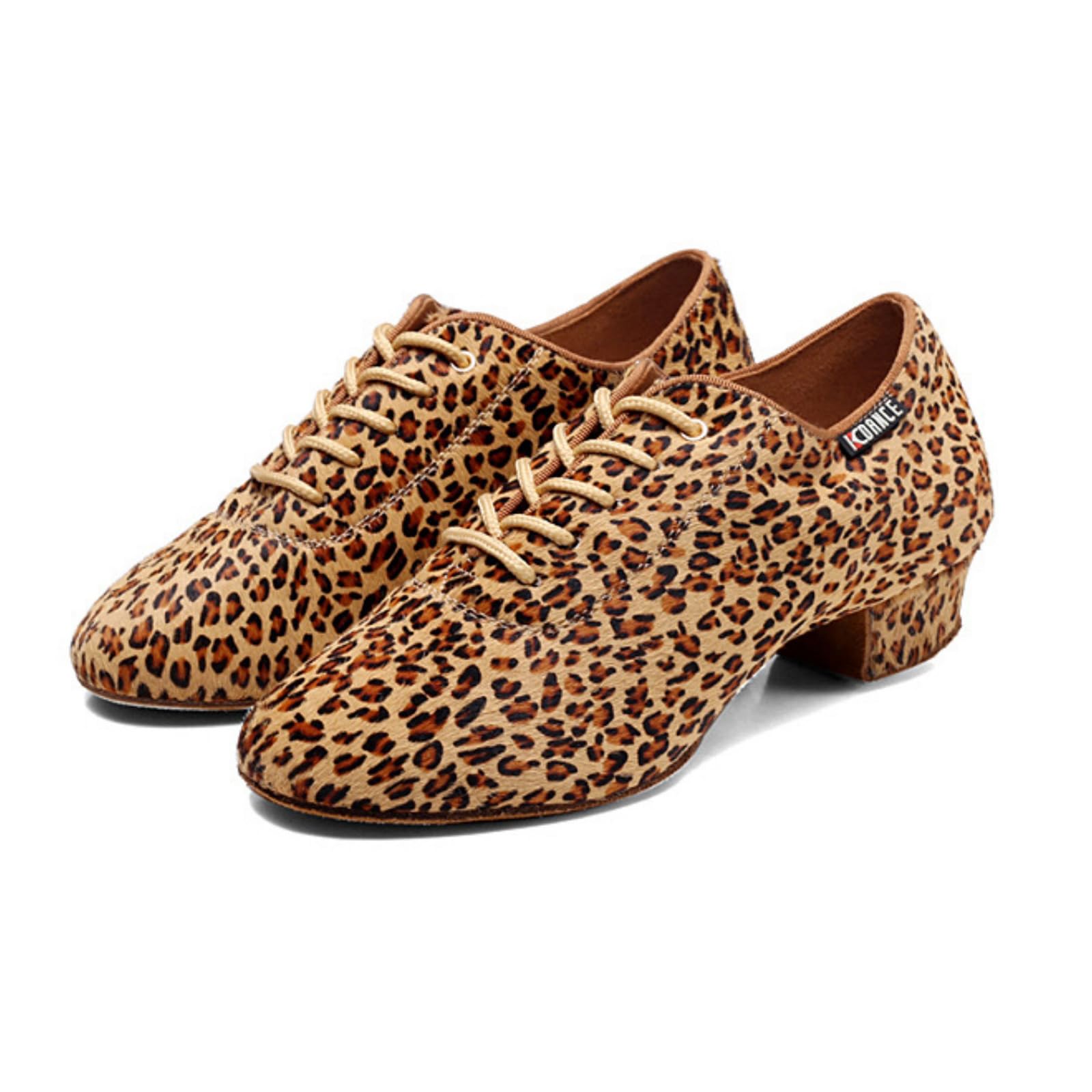 Hixingo Chaussures de Danse Grand Confort Femme Talon 3.5 CM, Chaussures de Danse Latine Femme Bout Fermé pour Salsa Bachata, Jazz, Latin, Standard, Rumba, Cha Cha