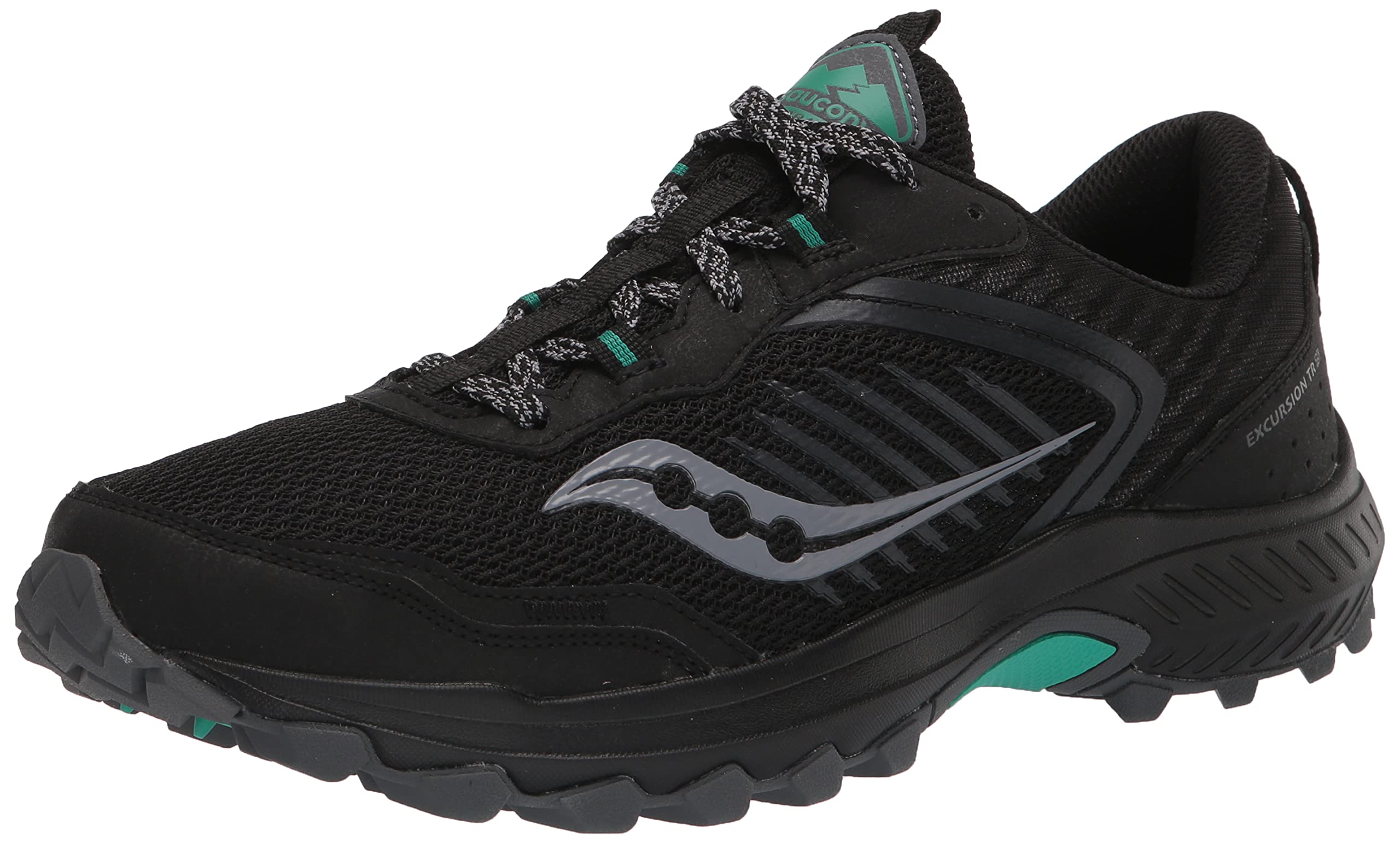 Saucony Women's Excursion Tr15 Trail Running Shoes 8 Black/Jade