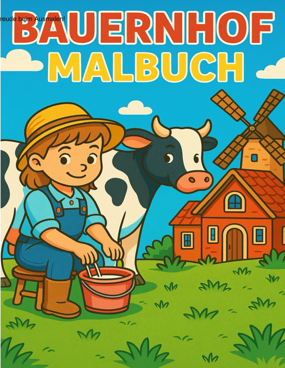 Mein Bauernhof - Das große Ausmalbuch für Kinder: 25 liebevoll gestaltete Bauernhof-Motive zum Ausmalen - Traktoren, Tiere, Stall & Natur (Landleben zu Ausmalen)