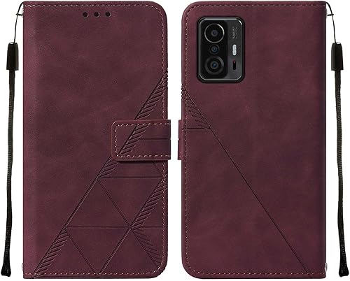 Miniatura 3 de Funda compatible con Xiaomi Mi 11T, funda tipo cartera Mi 11T Pro, de piel sintética, soporte para tarjetas de crédito con función atril, a prueba