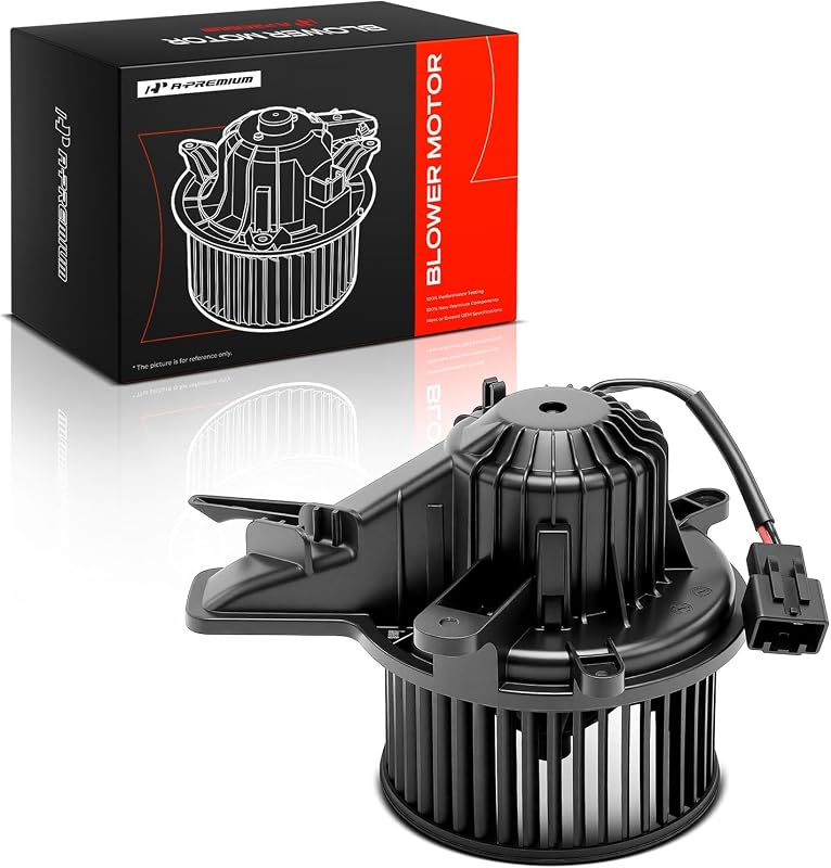A-Premium Rear HVAC Heater Blower Motor with Fan Cage | Compatible with Chevrolet Tahoe, Traverse & GMC Acadia, Yukon, Yukon XL & Buick Enclave & Cadillac Escalade & Saturn