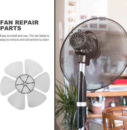 Miniatura 8 de Holibanna Ventilador de piso con aspas de ventilador, accesorios de ventilador de mesa, cuchillas de plástico, piezas de reparación de ventiladores,