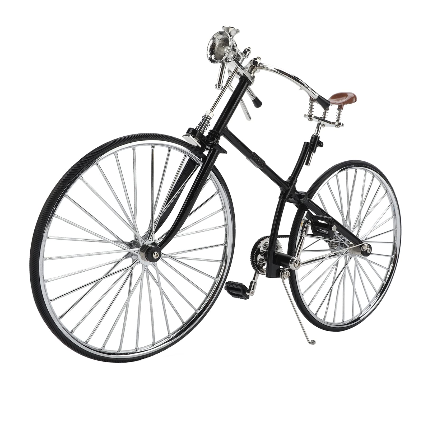 Modelo de Bicicleta Retro, Mini Bicicleta Desmontable de Metal, | Neumáticos de Goma, Adorno de Escritorio, Réplica de los 80, Marco Metálico Durable
