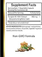 Vista 4 de Olanta All Natural Longjack Tongkat Ali Extracto de 400 mg, 60 cápsulas, fórmula sin OMG