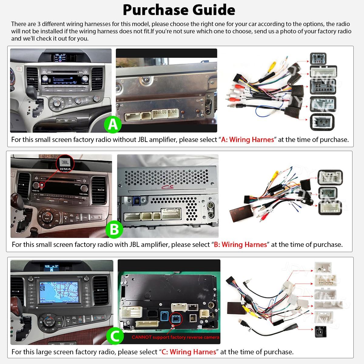 JOYING Car Radio for Toyota Sienna 2011-2014 Android 13 Head Unit 9 Inch Touch Screen Car Stereo with Carplay & Android Auto, GPS Navigation, Bluetooth, SWC, AM/FM Radio(JY-TT176N4)