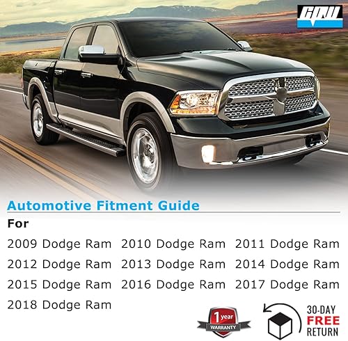 Miniatura 8 de CPW Faros delanteros aptos para Dodge Ram 1500 2500 3500 2013-2018 con luz de posición LED de fábrica, conjunto de lámparas de cabeza de proyector