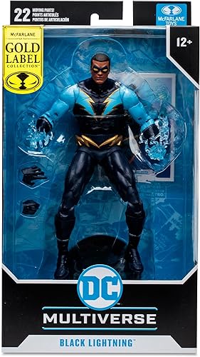 Miniatura 9 de DC Multiverse Final Crisis Figura de acción exclusiva de 7 pulgadas - Black Lightning Gold Label