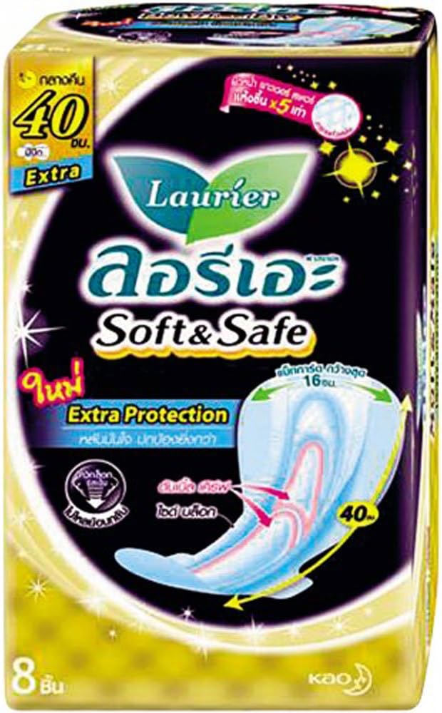 Sanitary Laurier Super Ultra Slim 40 Cm Pack of 8 Pieces.