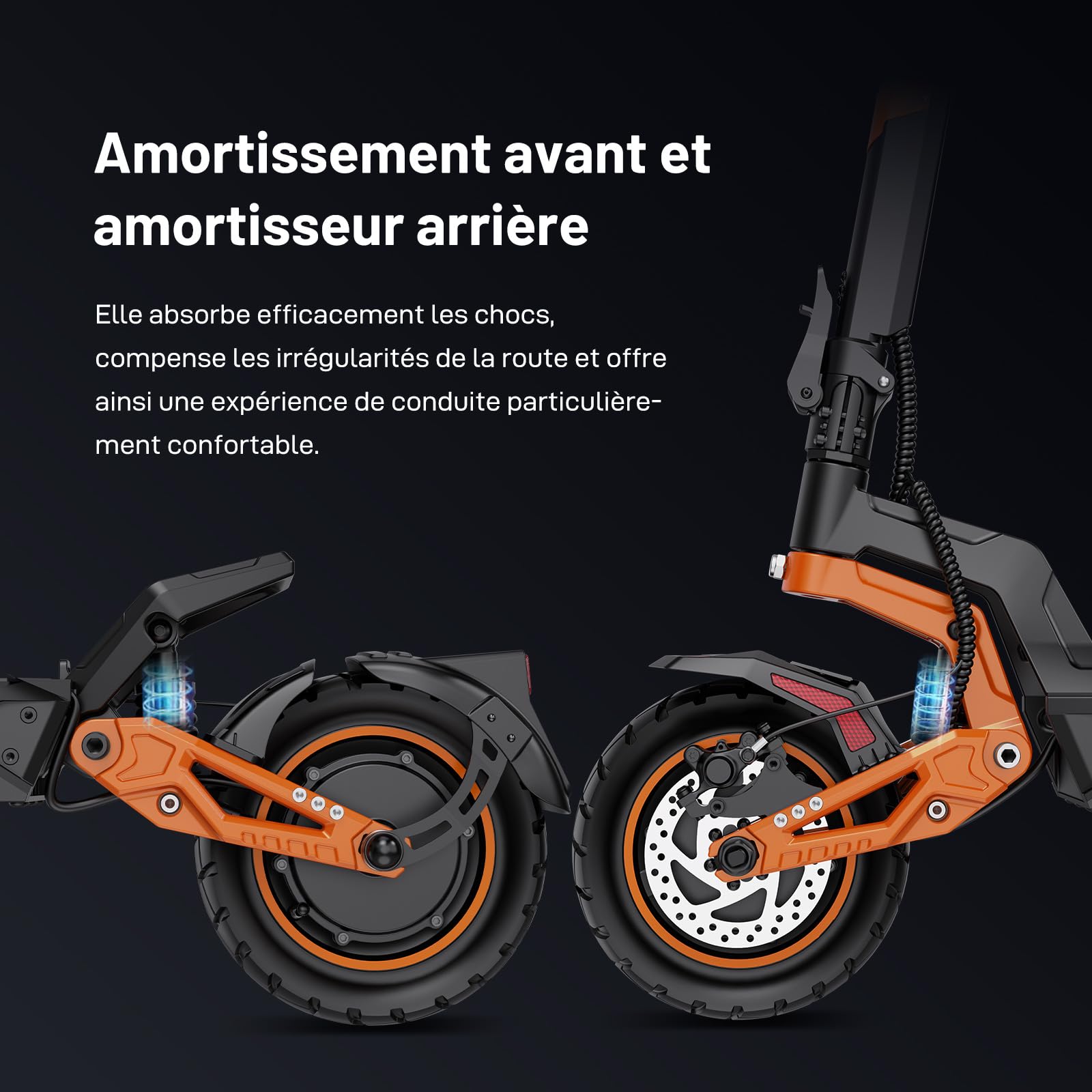 RCB D7 Max Trottinette Électrique Adulte,Moteur 3600W piek（1800W x2）
