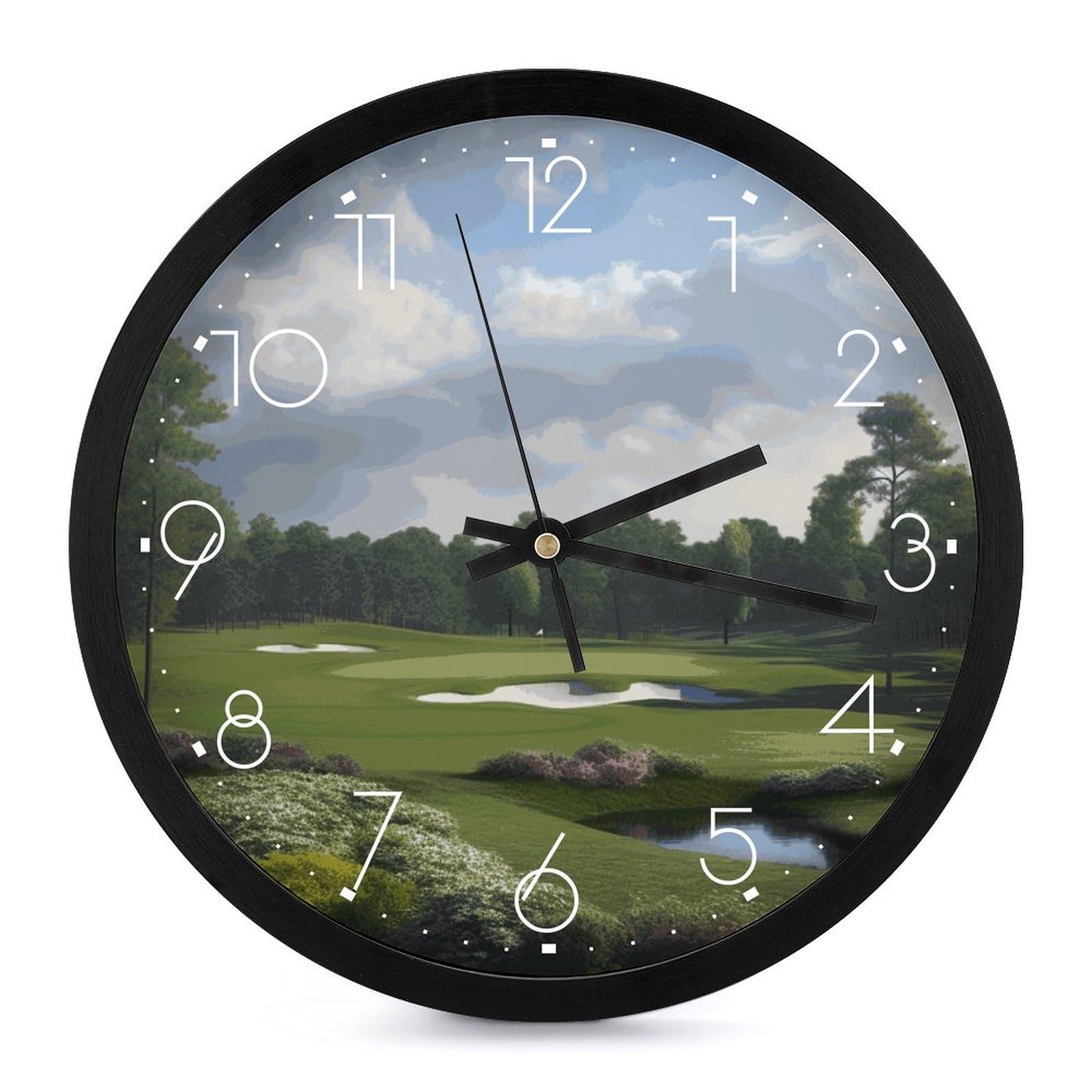 Grande horloge murale moderne à LED sans fil pour grand salon