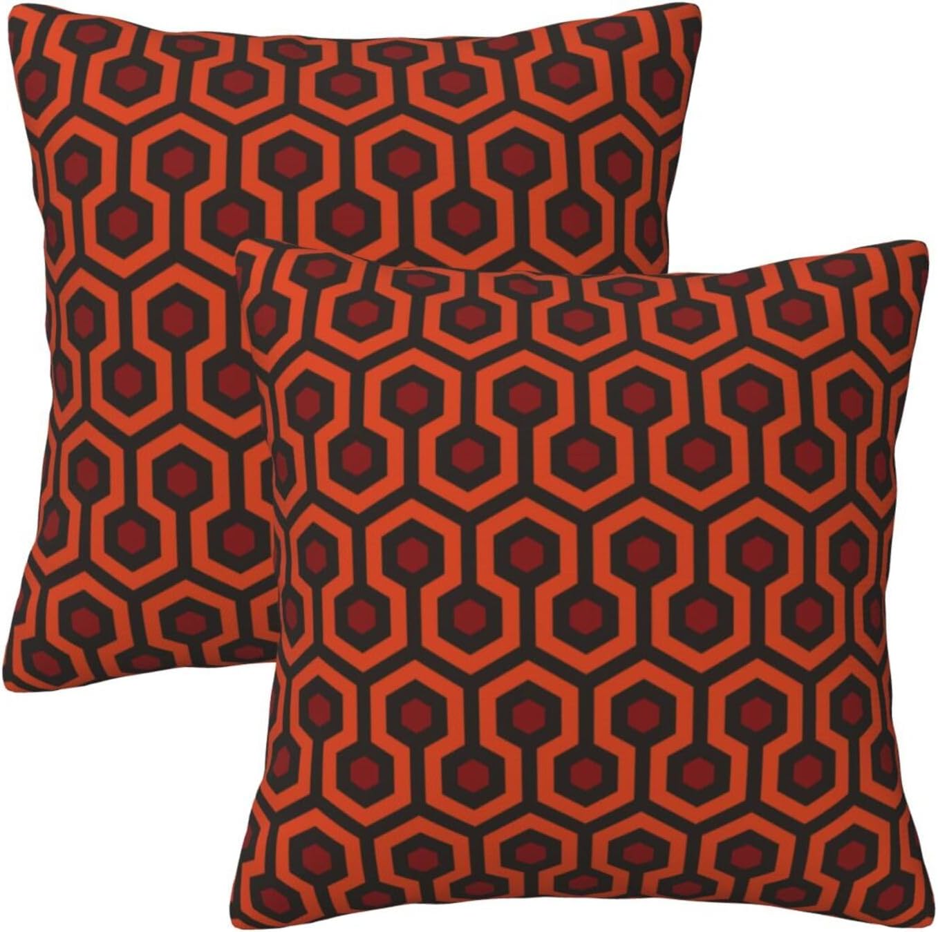The Shining Overlook Hotel 2 Pack Throw Pillow Covers Square Sofa Cushion Cover Home Living Room Bedroom Bed Pillow Case Office Waist Protection Pillow Covers Car Lumbar Pillow Cover