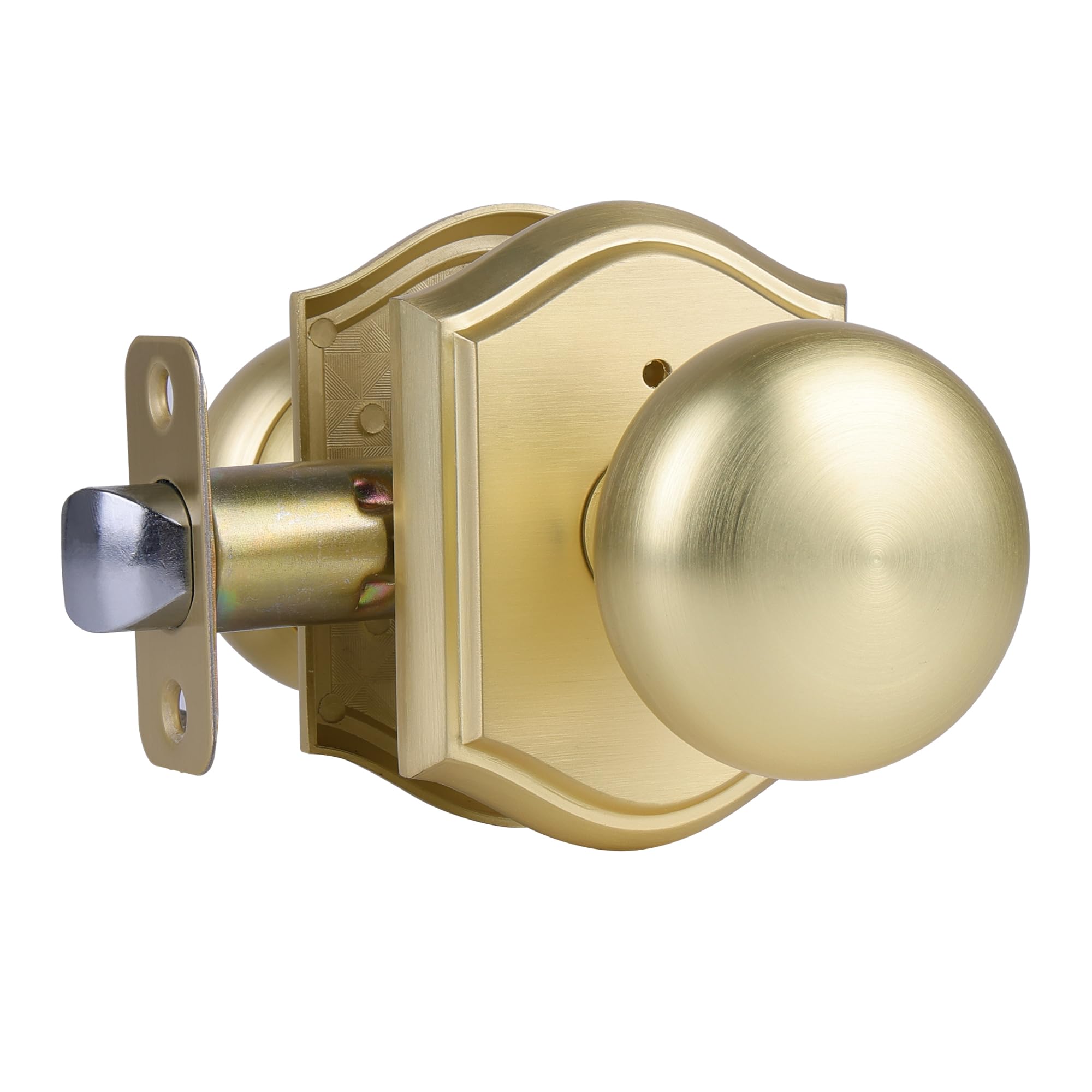 Vintage Brass Privacy Door Knob - Antique Style -20