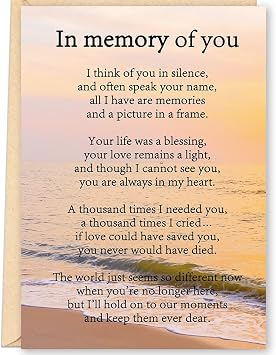 FANCYLUCKY Sympathy Card for Loss of Loved One, Condolence Card, Sorry for Your Loss Card, Thinking of You Card for Family Friend