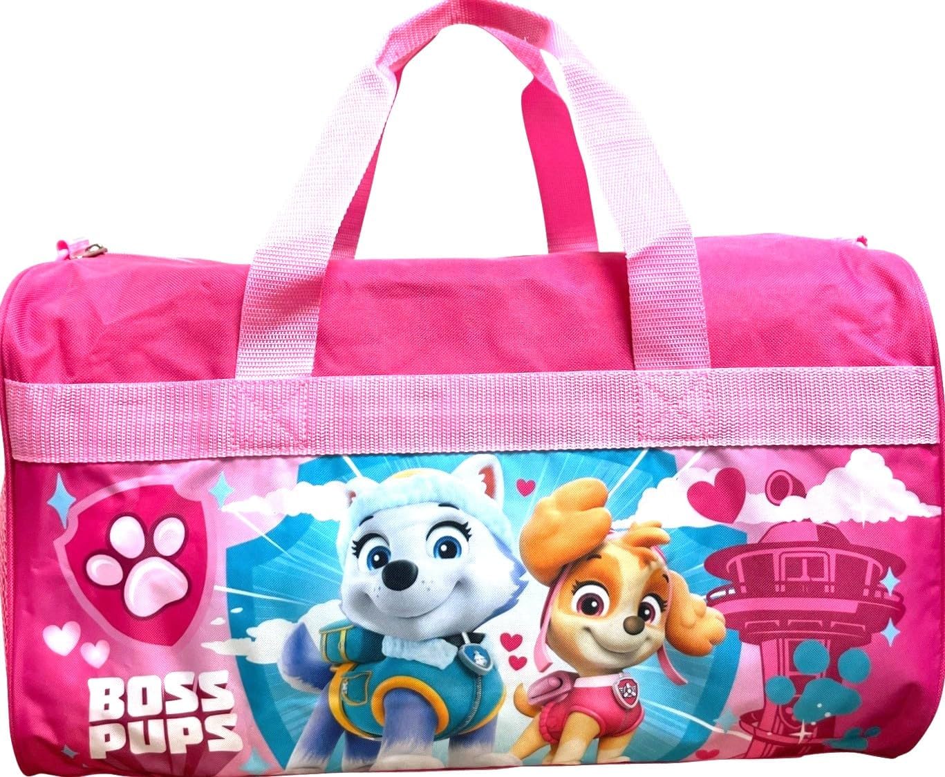 Ruz 18 Inch Kids Duffel Bag Overnight Carry-On Travel And Sports Bag (Paw Patrol Boss Pups)
