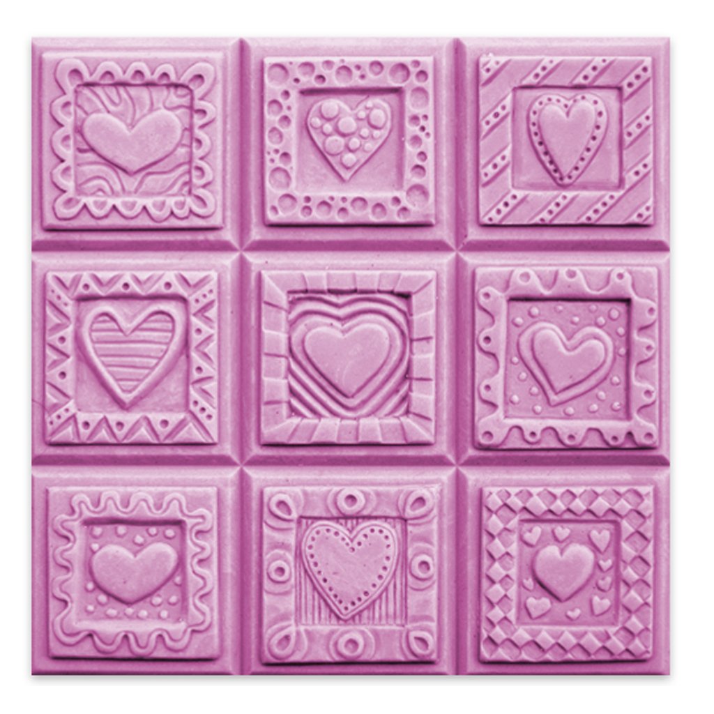 Moule à savon Milky Way Crazy Hearts pour 4 barres de savon artisanaux de 113g