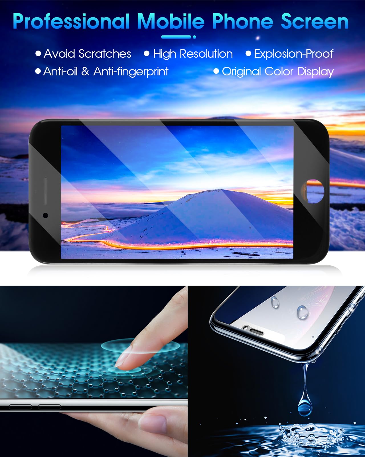 Schermo LCD Per IPhone SE 2022 – Sostituzione TFT 4.7” Con Kit Attrezzi, Nero, Qualità Testata E Garanzia