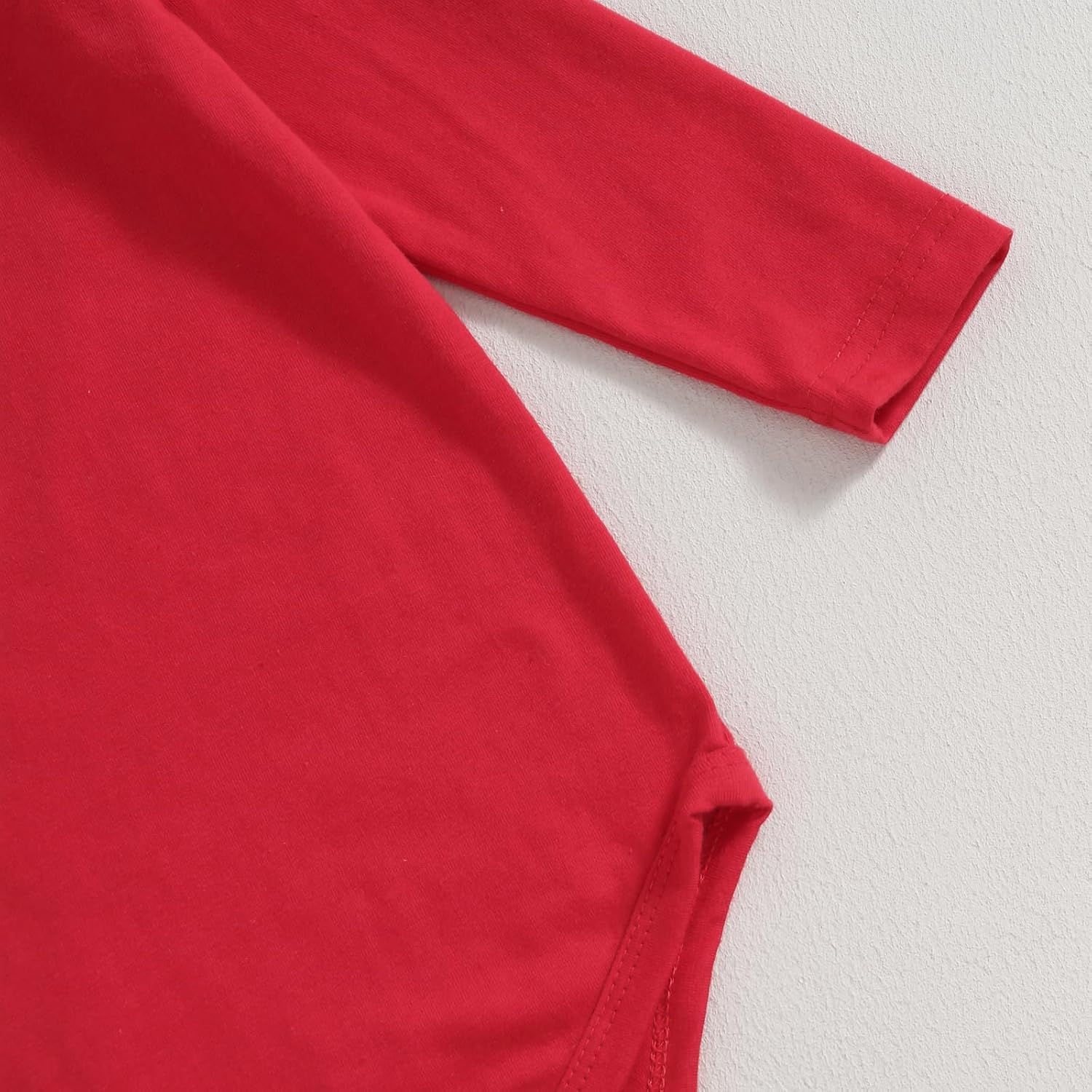 Newborn Baby Girl Fall Winter Outfits Thanksgiving Christmas Outfit Long Sleeve Romper Suspender Skirt Set 3Pcs - Image 4