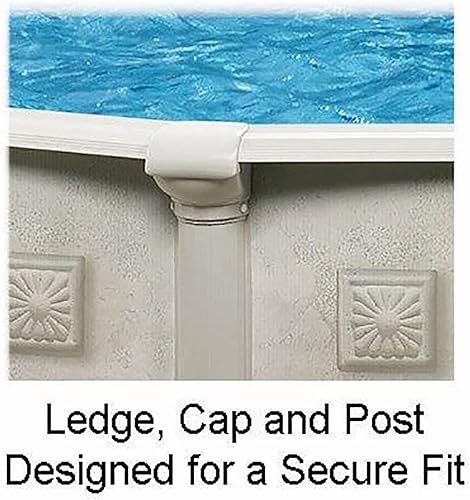 Miniatura 6 de Aquarian - Piscina para exteriores con marco de acero redonda por encima del nivel del suelo, 15 pies x 52 pulgadas, Veneciano