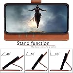 SUANPOT Compatible with iPhone 16 6.1" Wallet case with RFID Blocking Credit Card Holder,Flip Book PU Leather Protective Cover Women Men for Apple 16 Phone case Light Brown