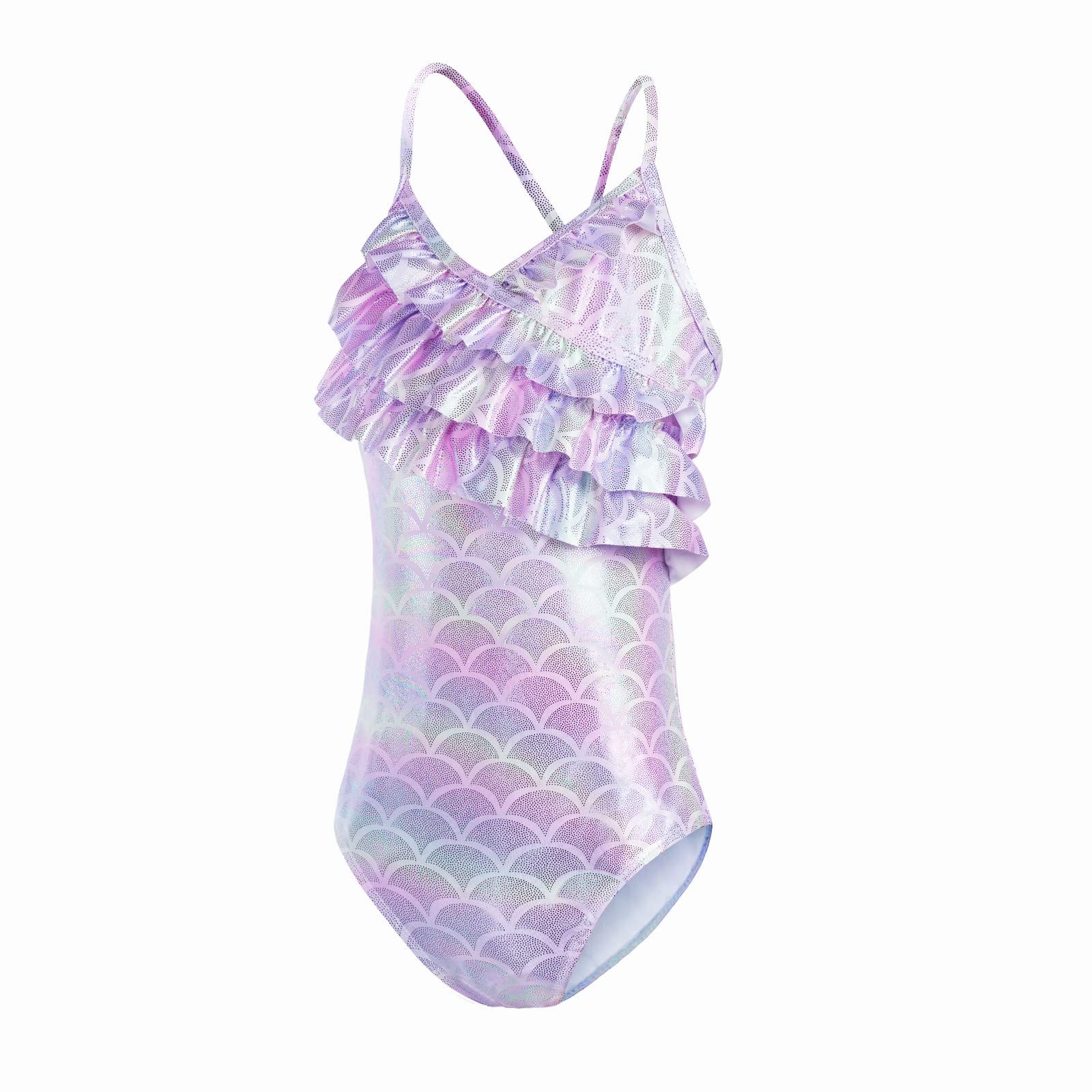 flintronic Costume da Bagno per Ragazze, Costume Intero Bambina Sirena, Bikini da Spiaggia Ragazze, Estivo Senza Manica Costume da Bagno per Spiaggia Estate per Ragazze