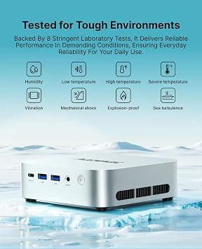 ACEMAGIC K1 Mini PC, AMD Ryzen 7330U Pro(Up to 4.3GHz), 8GB RAM 256GB SSD