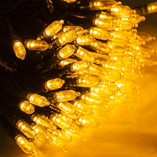 Miniatura 5 de Dazzle Bright 200 mini luces LED de Navidad, 65 pies, conectables, impermeables, 8 modos de luces de hadas para interiores y exteriores, patio,