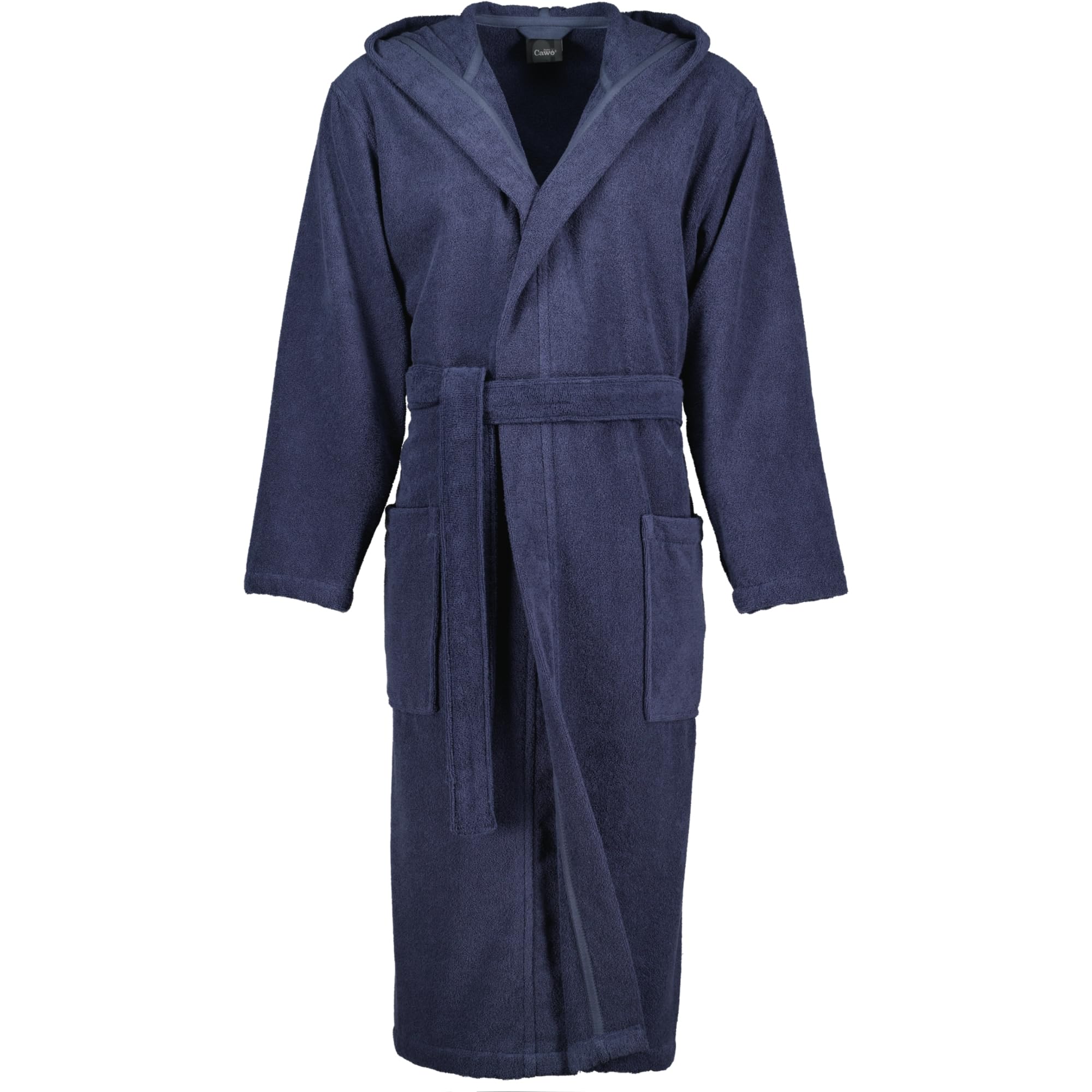 Cawö Home Bademäntel Herren Kapuze Uni 829 blau - 17 L