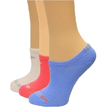 Drymax Youth - Thin Running No Show - White/October Pink/Sky Blue Mixed 3 Pack; Size Youth 2-6